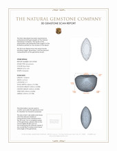 3.32 Ct. Cabochon Moonstone from Madagascar 3 D Scan Report