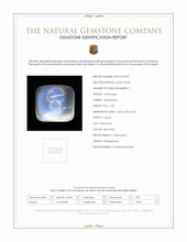2.52 Ct. Blue Flash Cabochon Moonstone from Madagascar Scan Report