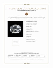 2.27 Ct. White Topaz from Ceylon (Sri Lanka) Scan Report