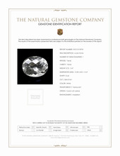 2.47 Ct. White Topaz from Ceylon (Sri Lanka) Scan Report
