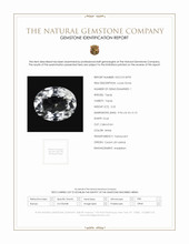3.23 Ct. White Topaz from Ceylon (Sri Lanka) Scan Report