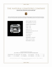 2.57 Ct. White Topaz from Ceylon (Sri Lanka) Scan Report