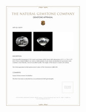 2.96 Ct. White Topaz from Ceylon (Sri Lanka) Appraisal