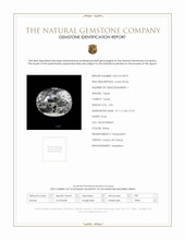 2.96 Ct. White Topaz from Ceylon (Sri Lanka) Scan Report