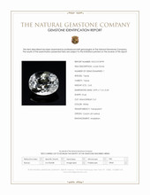 2.63 Ct. White Topaz from Ceylon (Sri Lanka) Scan Report