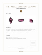 4.02 Ct. Reddish Pink Spinel from Ceylon (Sri Lanka) Appraisal