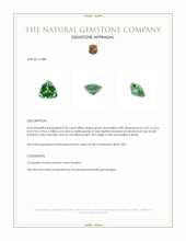 0.78 Ct. Green Tourmaline from Brazil Appraisal
