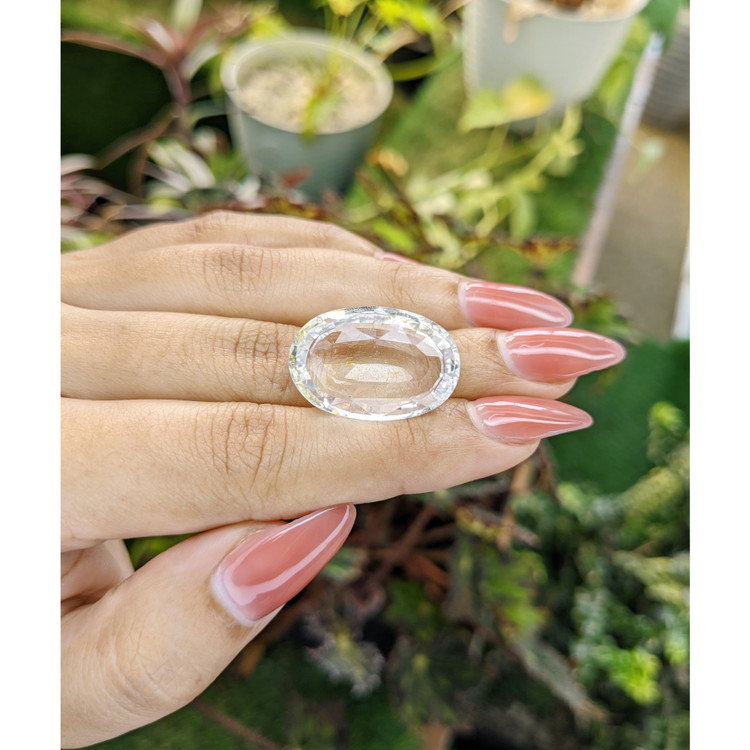 30.69 Ct. White Opal from Madagascar