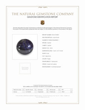 18.24 Ct. Purple Star Garnet from Ceylon (Sri Lanka) Scan Report