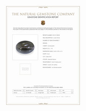 1.78 Ct. Greenish Brown Cabochon Kornerupine from Ceylon (Sri Lanka) Scan Report