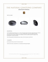 1.72 Ct. Cabochon White Opal from Ceylon (Sri Lanka) Appraisal