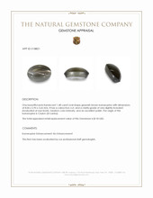 1.48 Ct. Cabochon White Opal from Ceylon (Sri Lanka) Appraisal