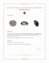 1.94 Ct. Cabochon Kornerupine from Ceylon (Sri Lanka) Appraisal