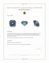 1.20 Ct. Spinel from Ceylon (Sri Lanka) Appraisal