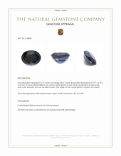 2.31 Ct. Blue Cobalt Spinel from Ceylon (Sri Lanka) Appraisal