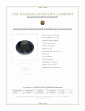 2.31 Ct. Purplish Blue Cobalt Spinel from Ceylon (Sri Lanka) Scan Report