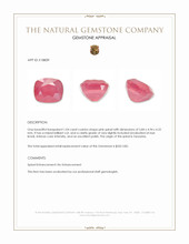 1.04 Ct. Spinel from Tanzania Appraisal