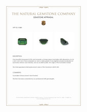 0.98 Ct. Tourmaline from Brazil Appraisal