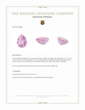 2.54 Ct. Purplish Pink Spinel from Tanzania Appraisal