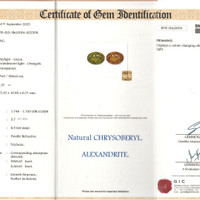 8.57 Ct. Alexandrite from Ceylon (Sri Lanka) Scan Report