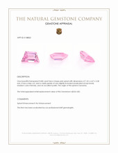 0.88 Ct. Pink Spinel from Tanzania Appraisal