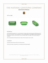 2.01 Ct. Tsavorite Garnet from Tanzania Appraisal