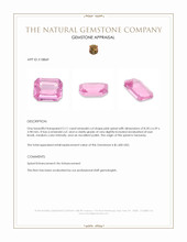 2.11 Ct. Pink Spinel from Tanzania Appraisal