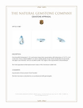 1.25 Ct. Aquamarine from Mozambique Appraisal