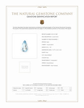 1.25 Ct. Blue Aquamarine from Mozambique Scan Report