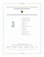1.25 Ct. Aquamarine from Mozambique Scan Report