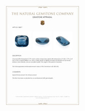 2.99 Ct. Blue Spinel from Tanzania Appraisal