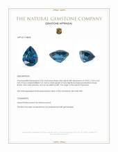 2.94 Ct. Blue Spinel from Tanzania Appraisal