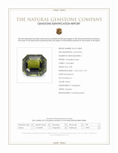 6.98 Ct. Green Tourmaline from Tanzania Scan Report