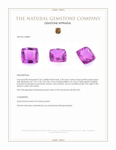 2.28 Ct. Pinkish Purple Spinel from Ceylon (Sri Lanka) Appraisal