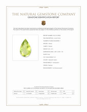 0.21 Ct. Yellowish Green Peridot from Pakistan Scan Report
