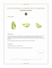 0.23 Ct. Peridot Appraisal