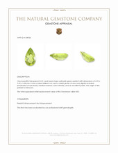 0.22 Ct. Peridot Appraisal