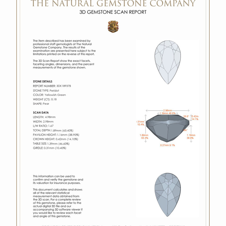 0.18 Ct. Peridot