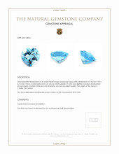 4.36 Ct. Swiss Blue Topaz from Ceylon (Sri Lanka) Appraisal