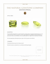 2.19 Ct. Chrysoberyl from Tanzania Appraisal