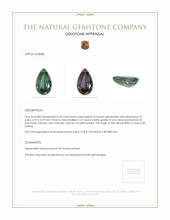 0.50 Ct. Alexandrite from Brazil Appraisal
