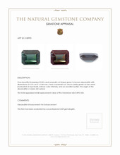 0.85 Ct. Alexandrite from Brazil Appraisal