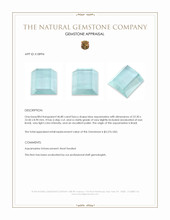 46.80 Ct. Blue Aquamarine from Brazil Appraisal