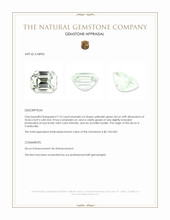 7.10 Ct. Yellowish Green Zircon from Cambodia Appraisal