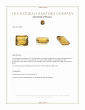 6.01 Ct. Citrine from Brazil Appraisal