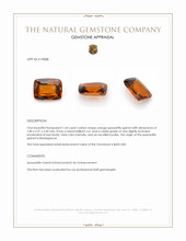 1.54 Ct. Orange Spessartite Garnet from Madagascar Appraisal