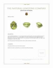1.12 Ct. Chrysoberyl from Ceylon (Sri Lanka) Appraisal