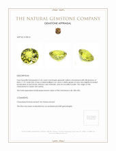 2.56 Ct. Chrysoberyl from Ceylon (Sri Lanka) Appraisal