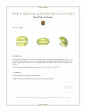 1.86 Ct. Cabochon Chrysoberyl from Ceylon (Sri Lanka) Appraisal