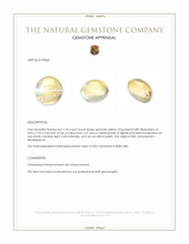 1.33 Ct. Cabochon Chrysoberyl from Madagascar Appraisal